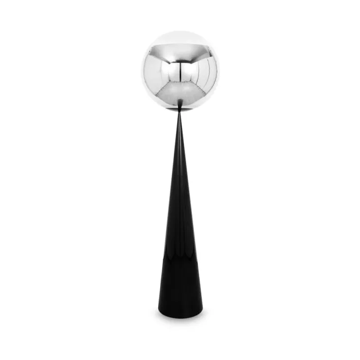 Mirror Ball fat floor lamp LED 175,5 cm, Silver-silver Tom Dixon