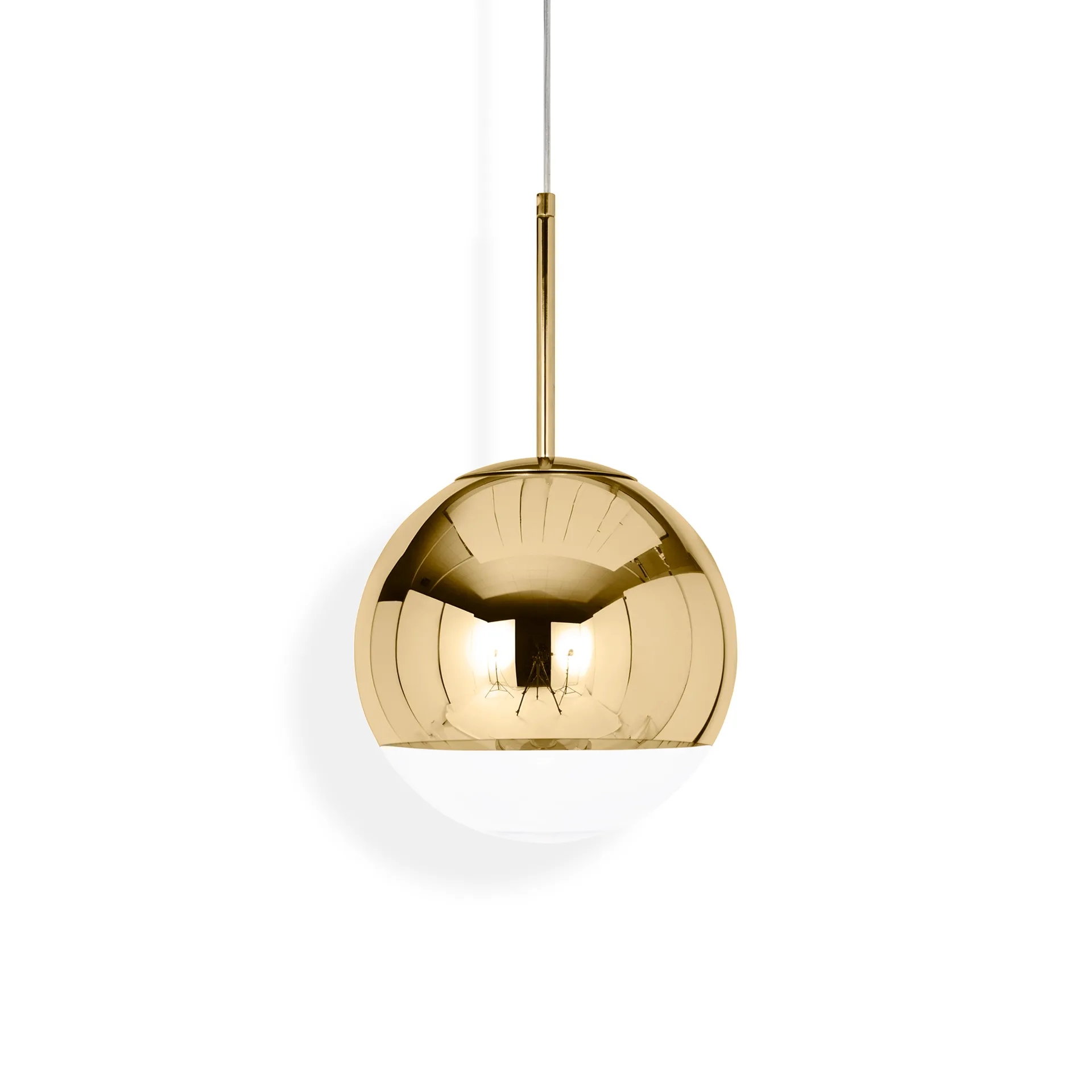 Mirror Ball pendant lamp LED Ø25 cm, Gold Tom Dixon