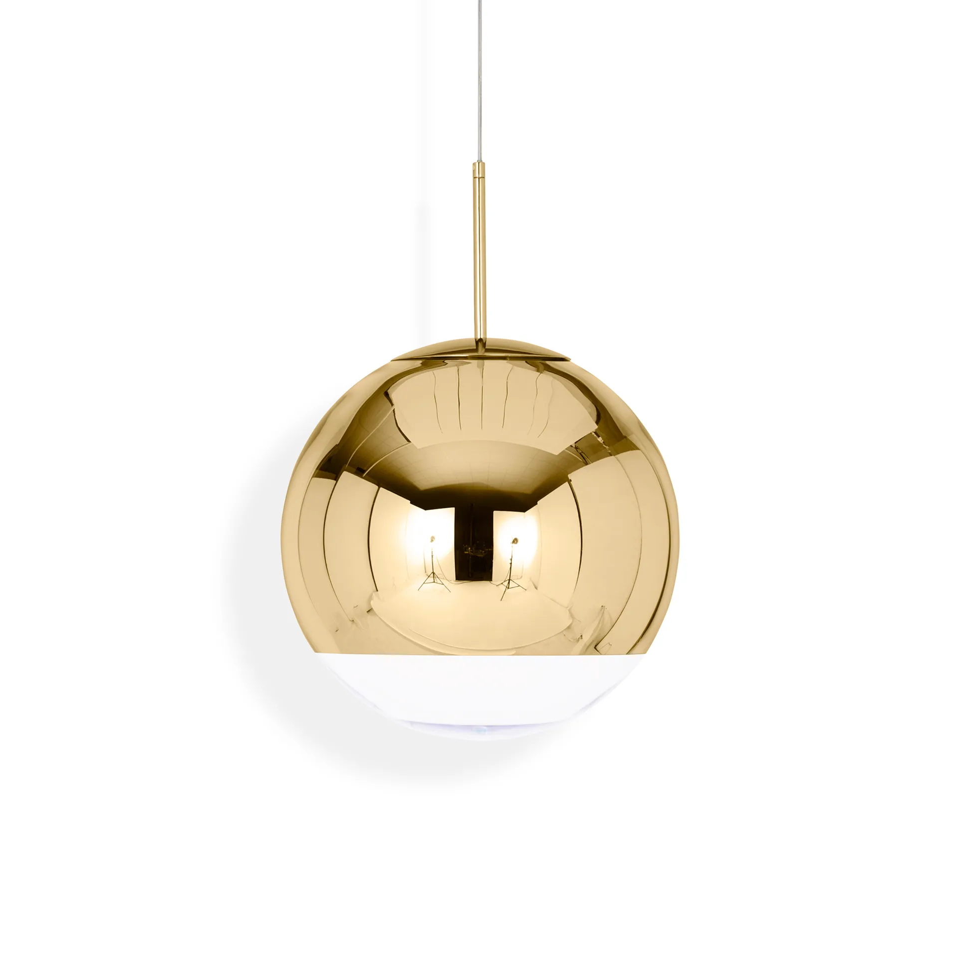 Mirror Ball pendant lamp LED Ø40 cm, Gold Tom Dixon