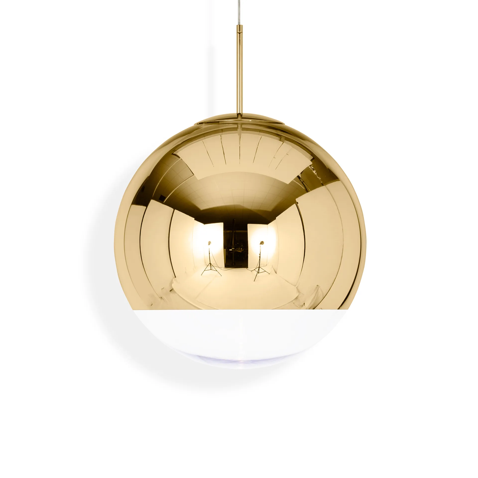 Mirror Ball pendant lamp LED Ø50 cm, Gold Tom Dixon