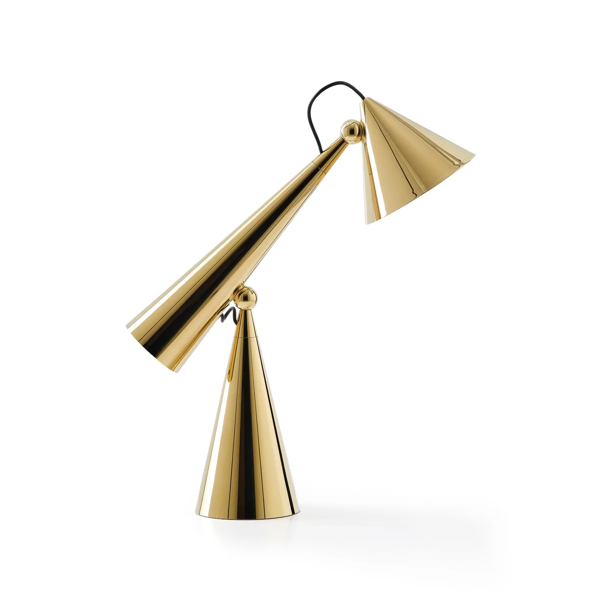 Tom Dixon Pose Task LED table lamp Gold | Scandinavian Design | Desk & table lamps | Gold-coloured