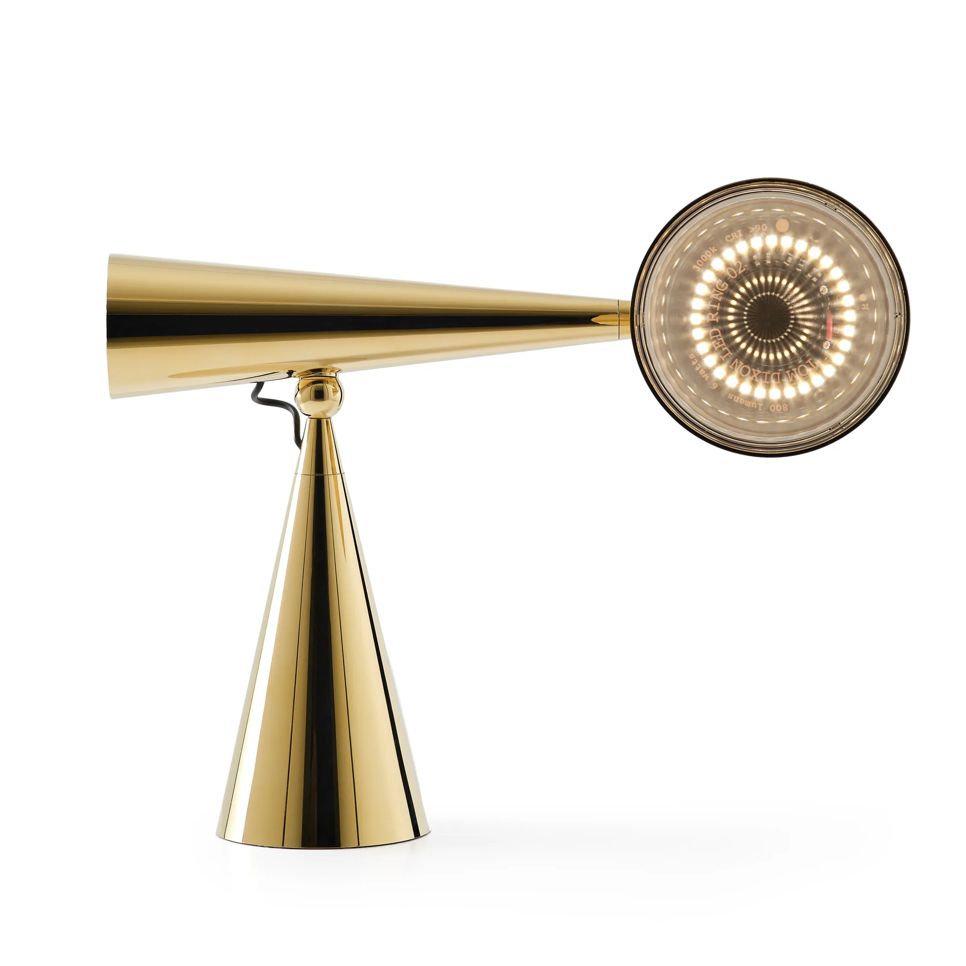 Pose Task LED table lamp, Gold Tom Dixon