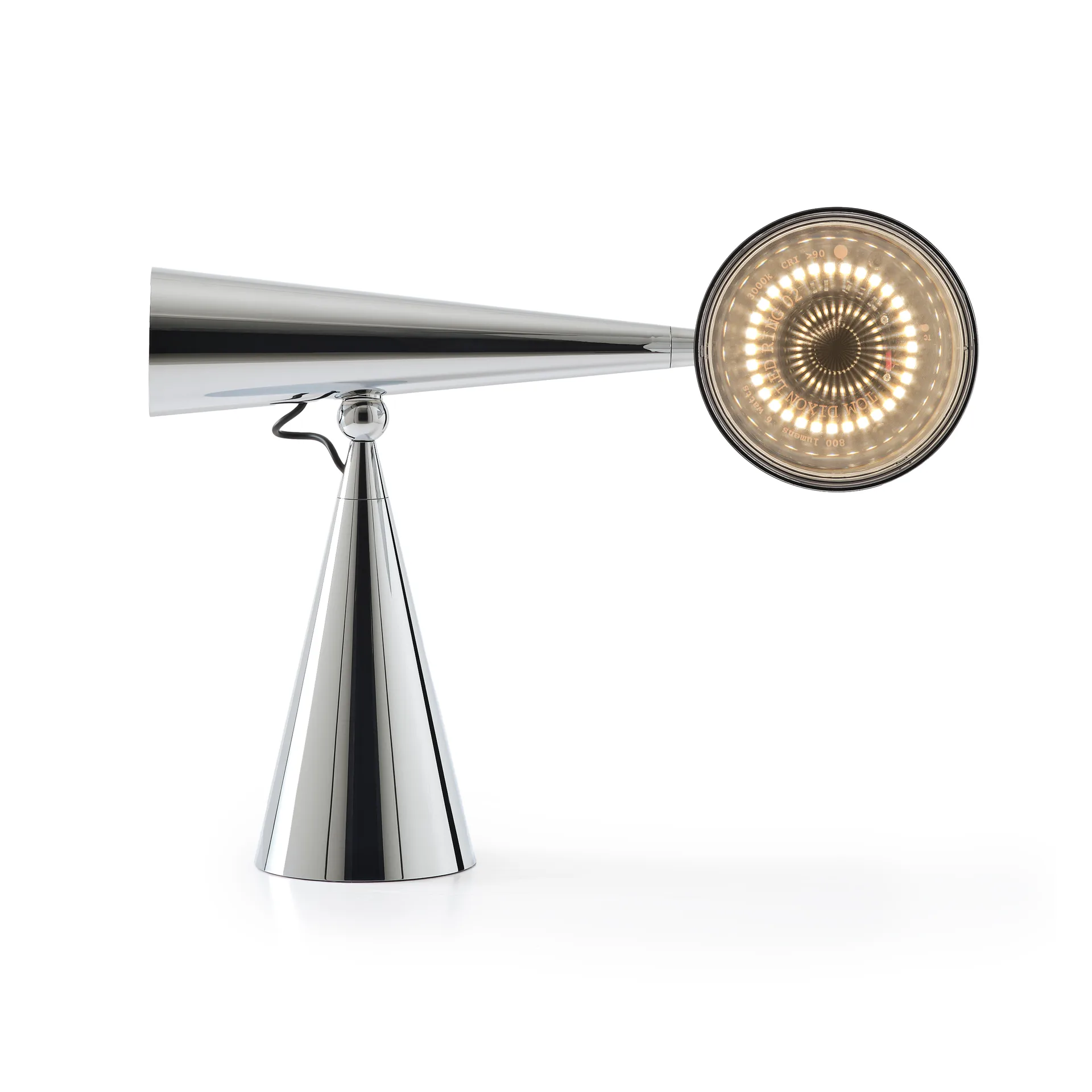 Pose Task LED table lamp, Silver Tom Dixon