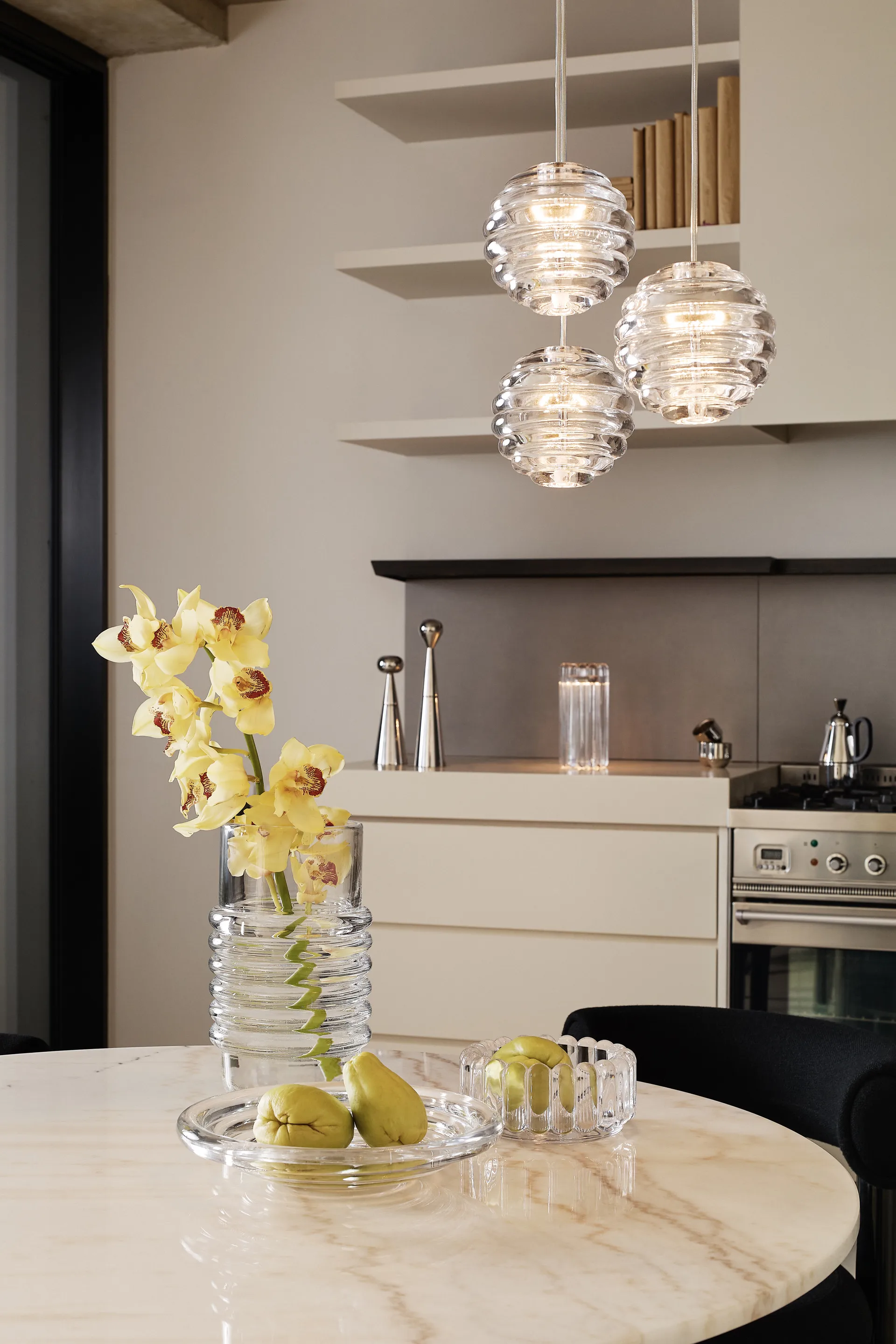 Press bowl small, clear Tom Dixon