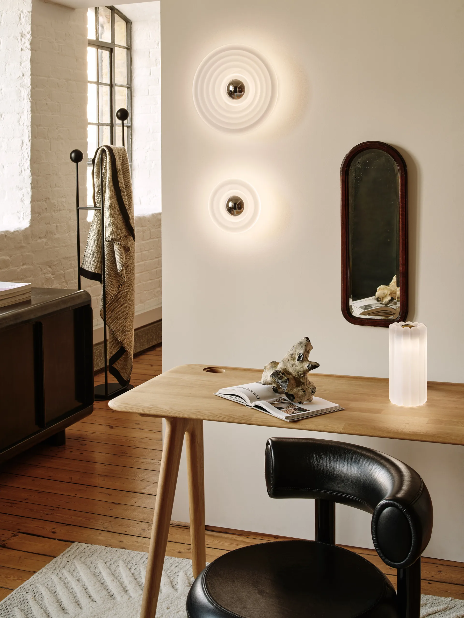 Press Surface wall lamp mini LED 21,5 cm, Frosted Tom Dixon