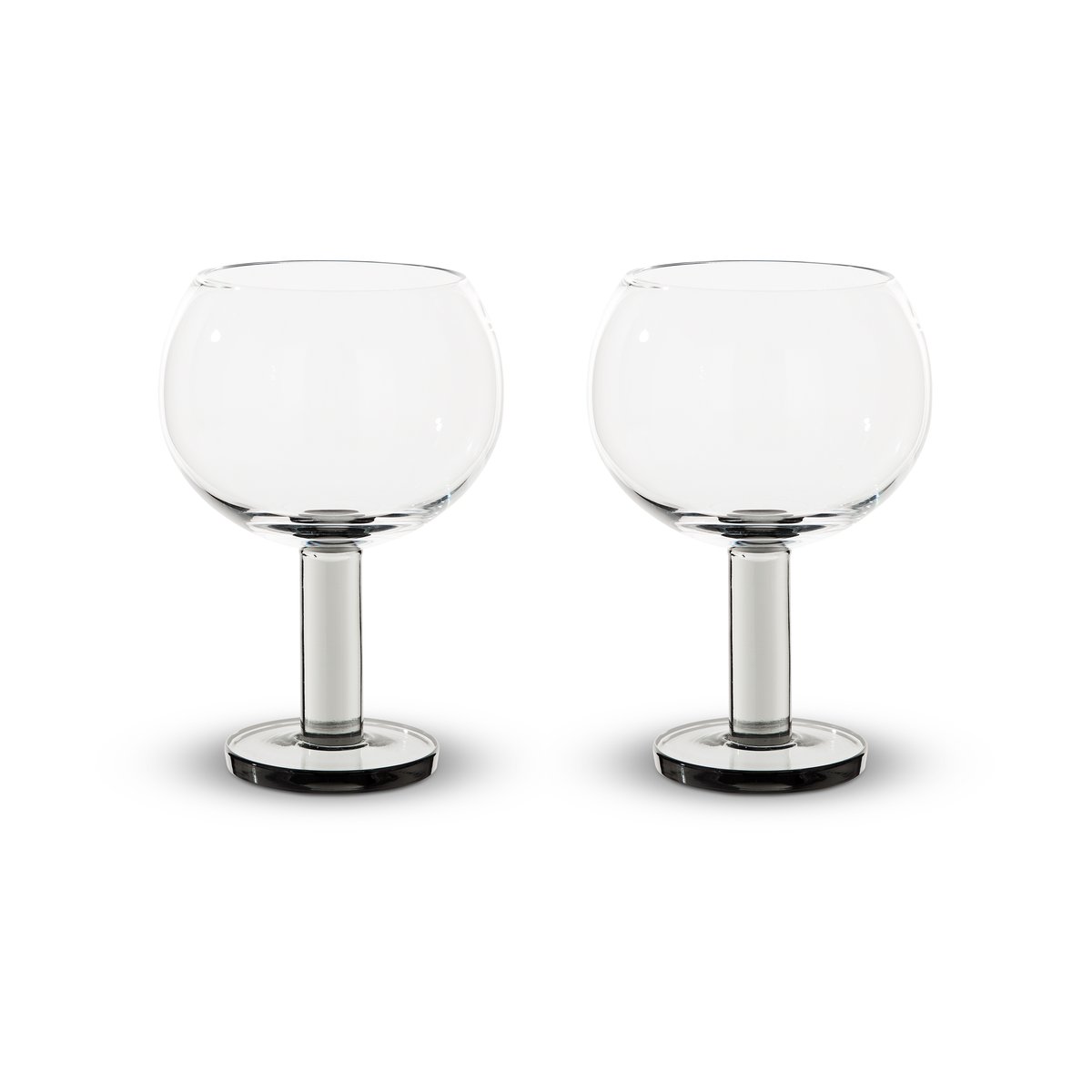 Tom Dixon Puck Balloon glass on foot 45 cl 2-pack Clear-