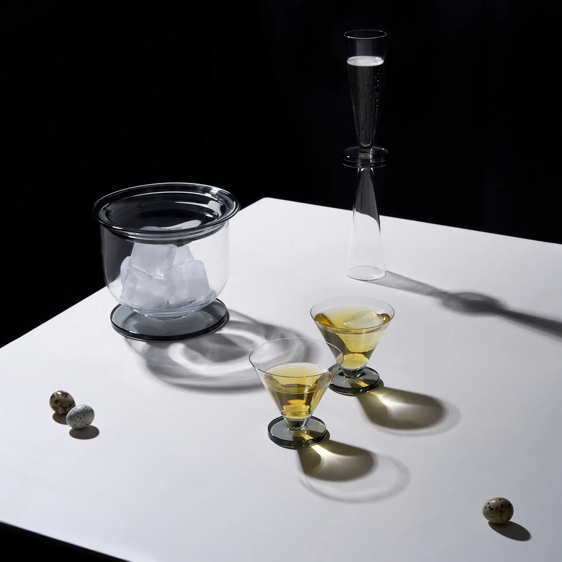 Puck cocktail glass 26 cl 2-pack, Clear Tom Dixon