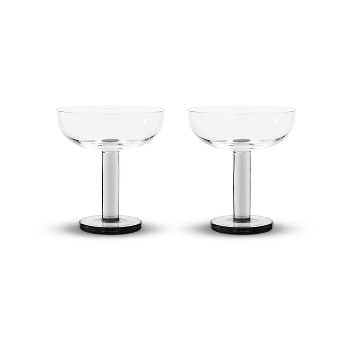 Puck coupe glass 17.5 cl 2-pack - Clear - Tom Dixon