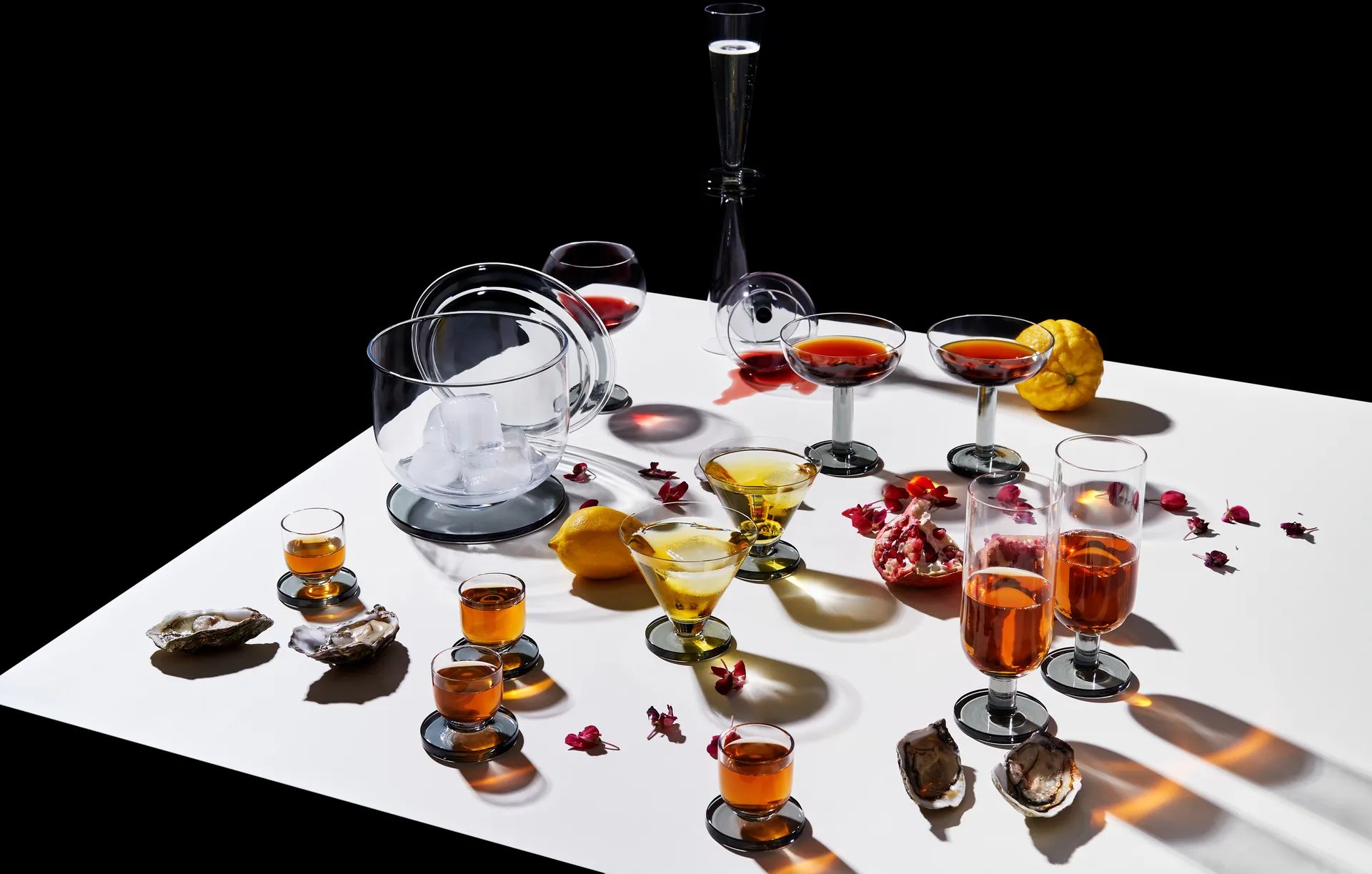 Puck shot glass 5 cl 4-pack, Clear Tom Dixon