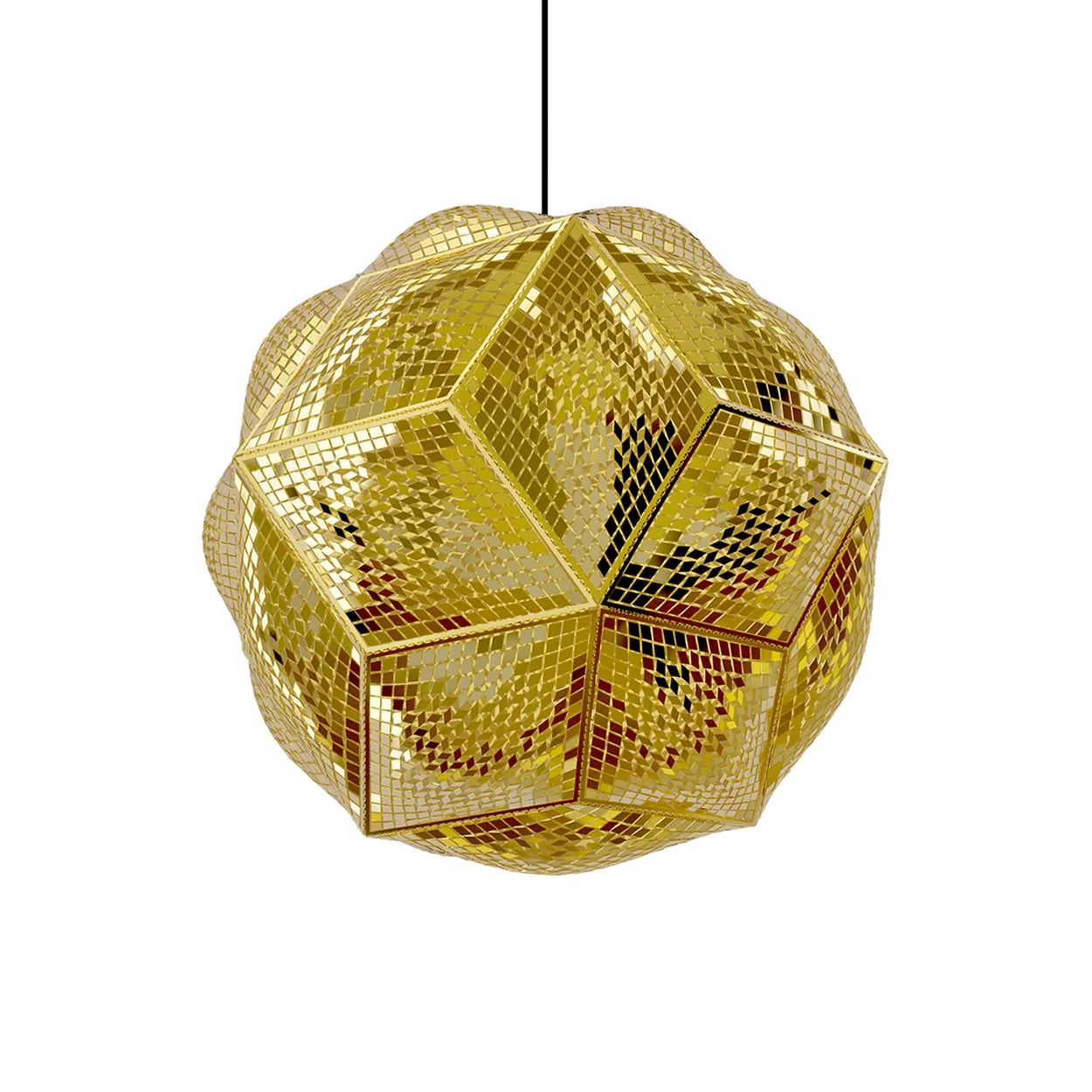 Tom Dixon Puff Pendant ceiling lamp o45 cm Brass | Scandinavian Design | Pendant lamps | Gold-coloured