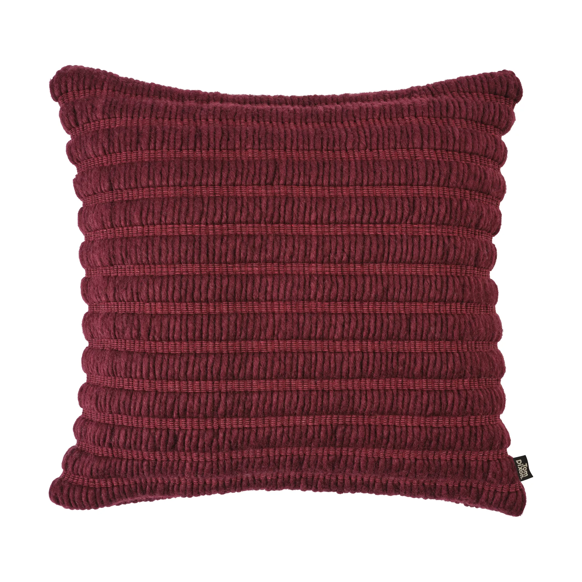 Ridge cushion 45x45 cm, Burgundy Tom Dixon