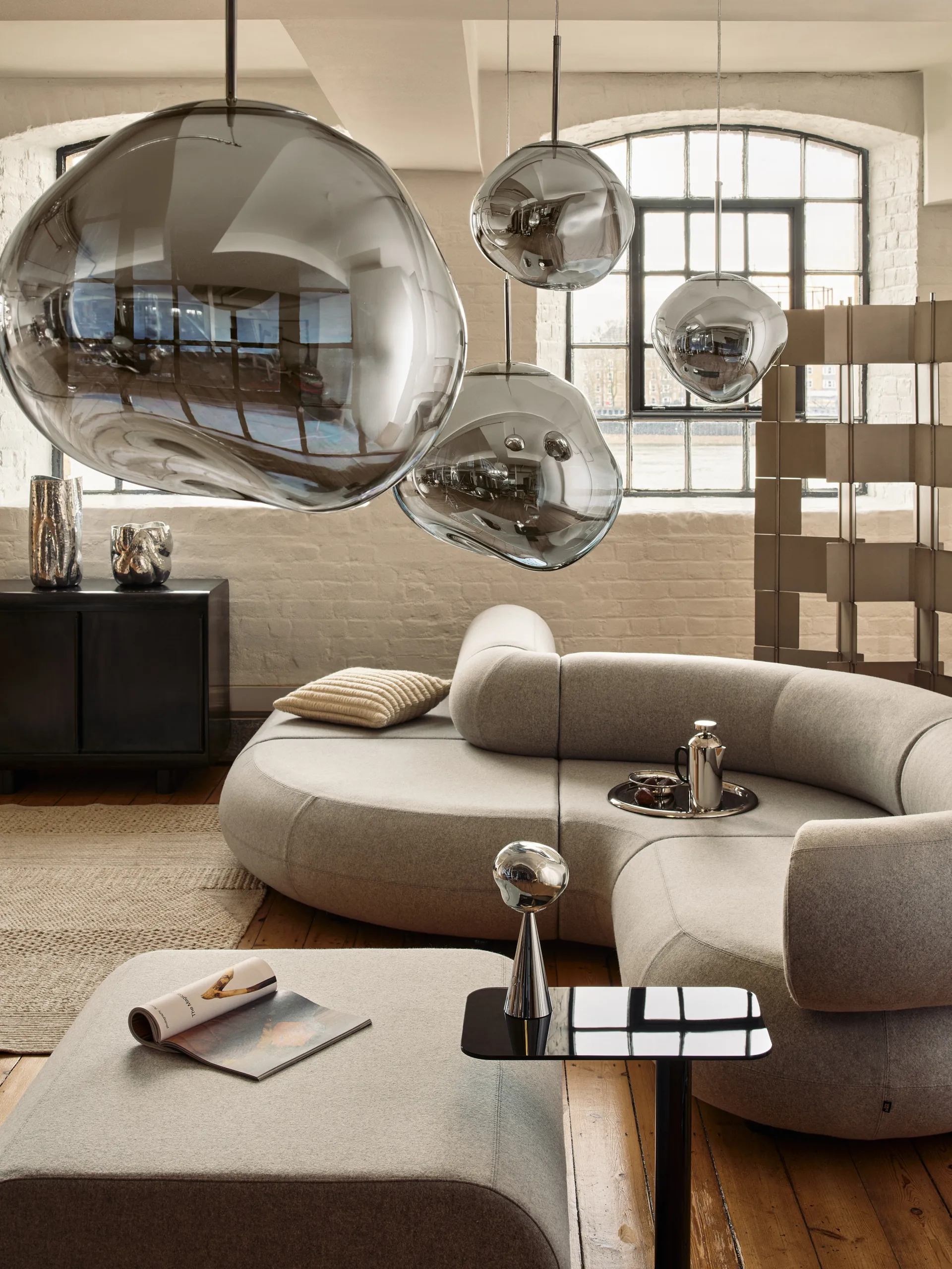 Ridge cushion 45x45 cm, Natural Tom Dixon