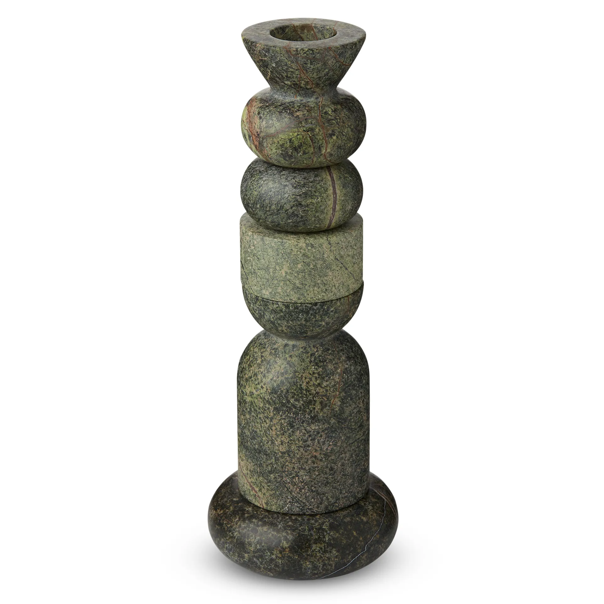 Rock candle sticks large, Green Tom Dixon
