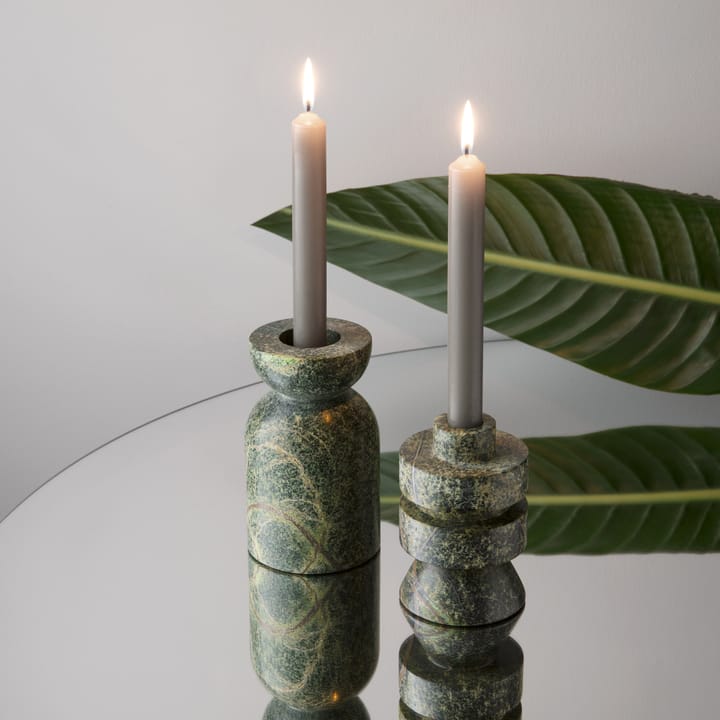 Rock candle sticks medium - Green - Tom Dixon