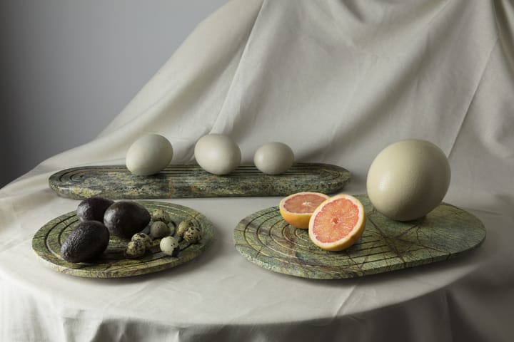 Rock serving tray Long - Green - Tom Dixon