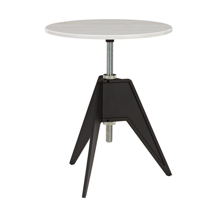 Screw café table Ø60 cm - White marble-cast iron - Tom Dixon