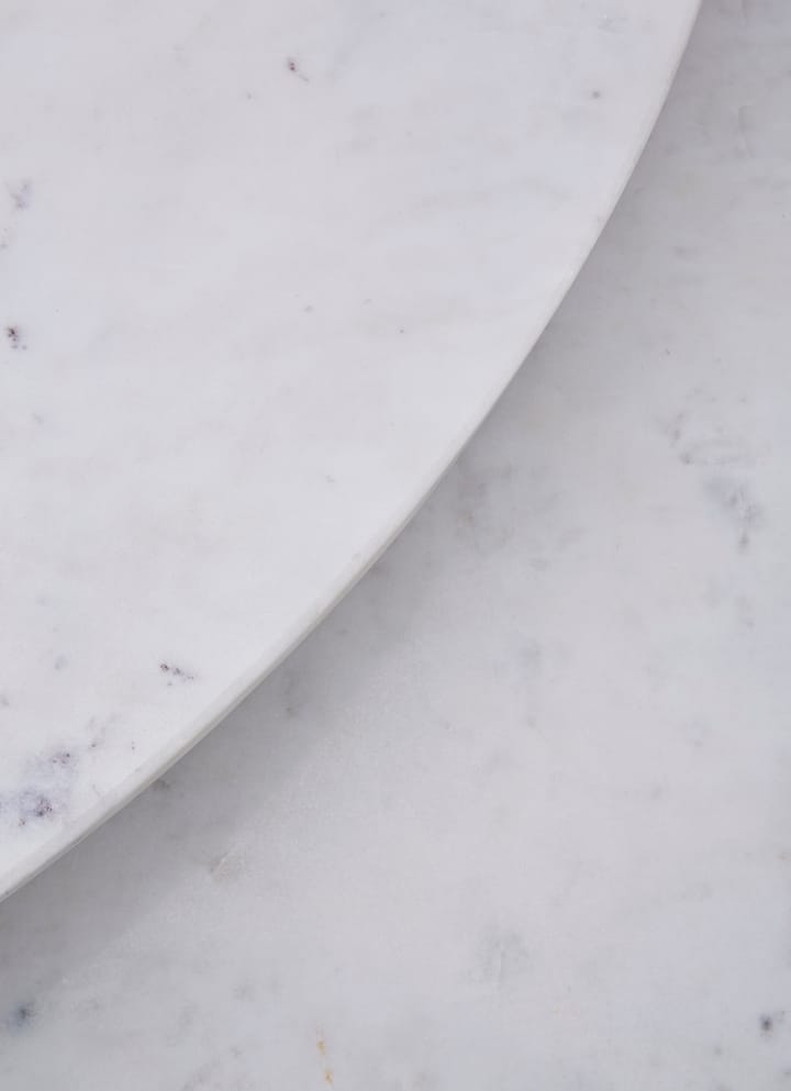 Screw café table Ø60 cm, White marble-cast iron Tom Dixon