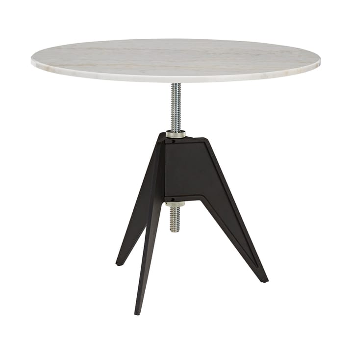 Screw café table Ø90 cm - White marble-cast iron - Tom Dixon