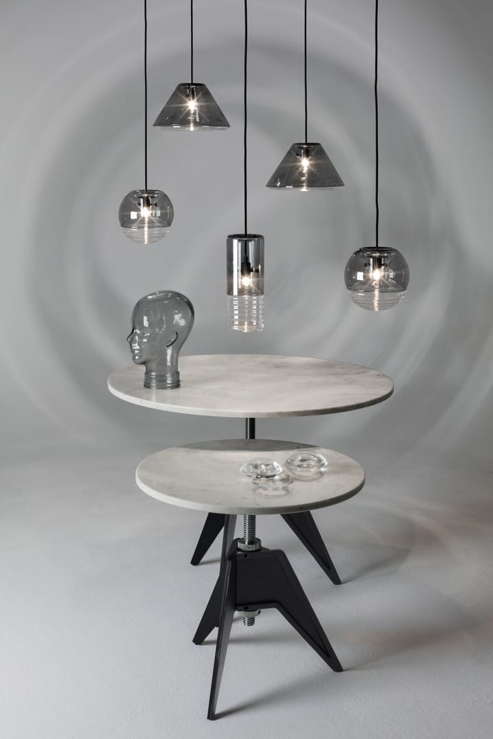 Screw side table Ø60 cm, White marble-cast iron Tom Dixon