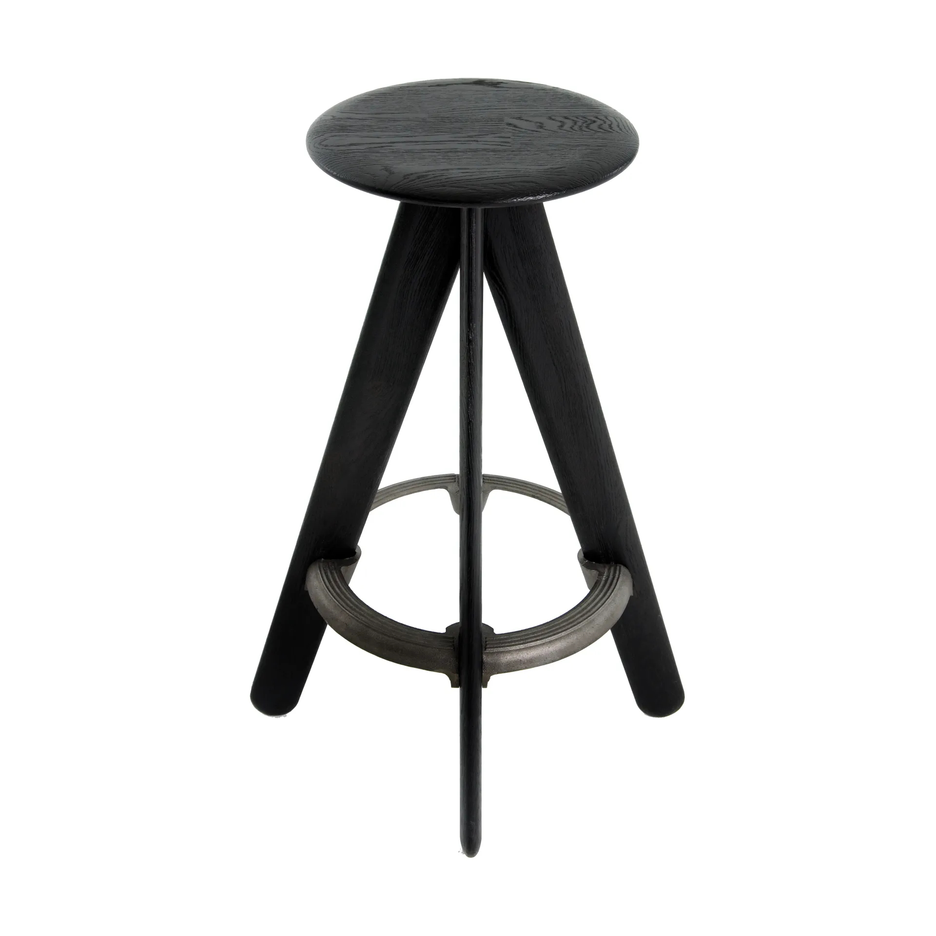 Slab bar stool 76 cm, Black oak Tom Dixon