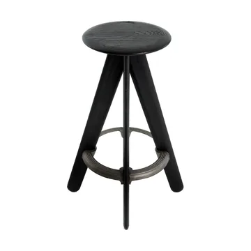 Slab bar stool 76 cm - Black oak - Tom Dixon