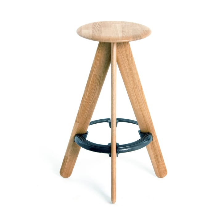 Slab bar stool 76 cm - Solid oak - Tom Dixon