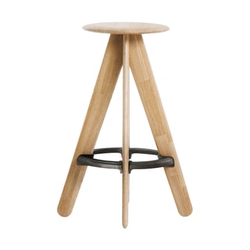 Slab bar stool 76 cm - Solid oak - Tom Dixon