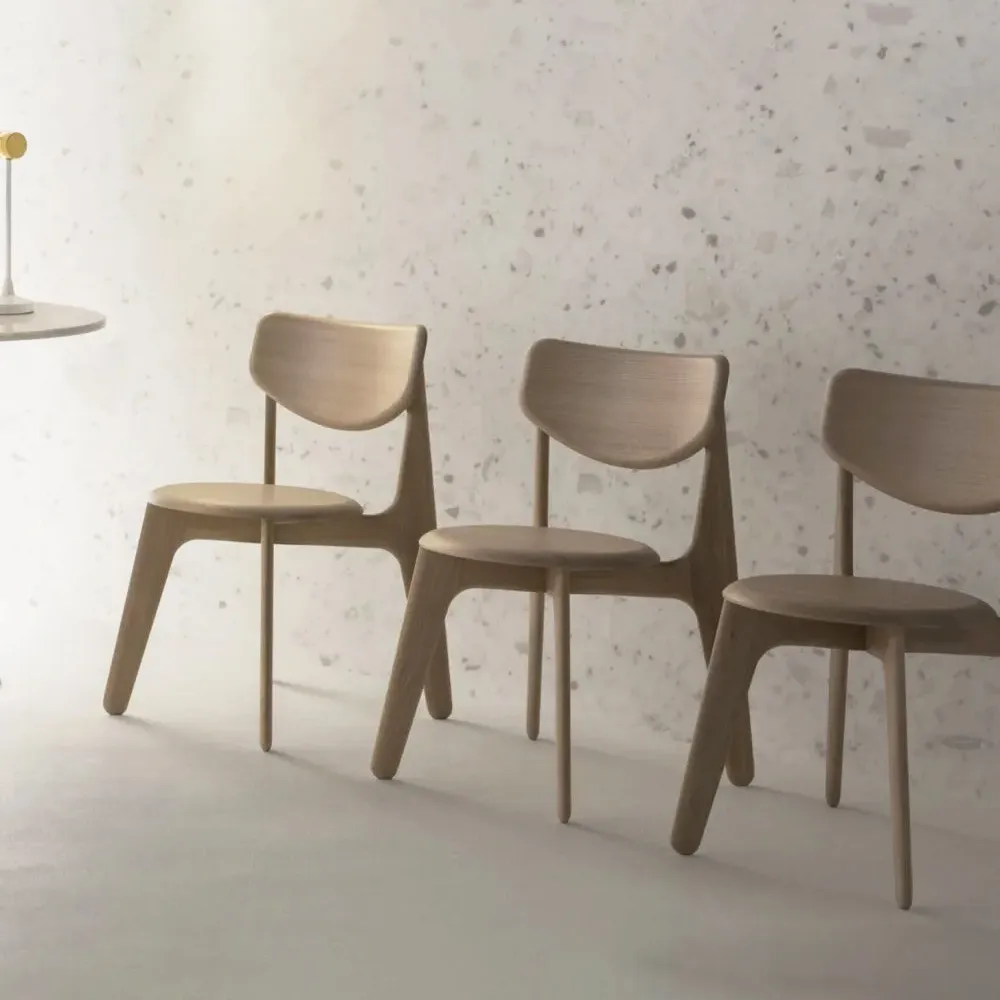 Slab Dining chair, Oak matte lacquer Tom Dixon