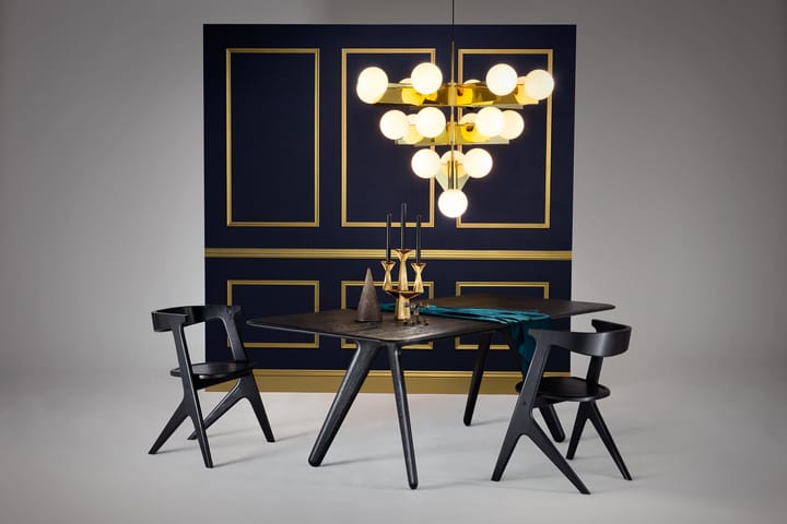 Slab dining table 96x200 cm, Black oak Tom Dixon