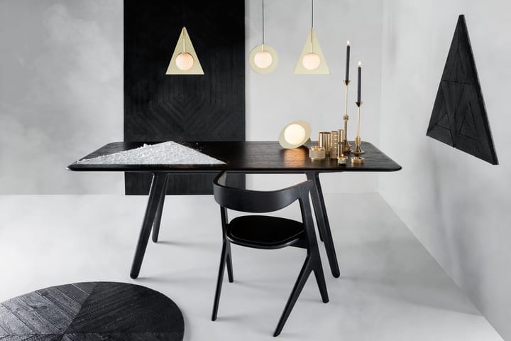 Slab dining table 96x200 cm, Black oak Tom Dixon