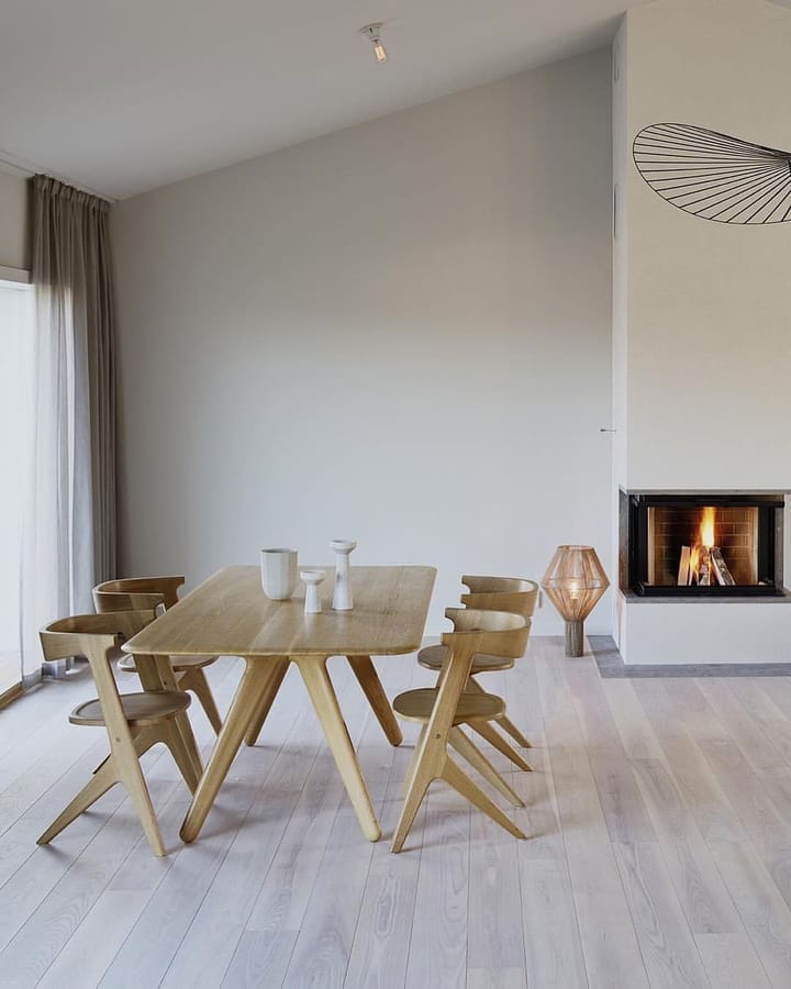 Slab dining table 96x200 cm, Natural oak Tom Dixon