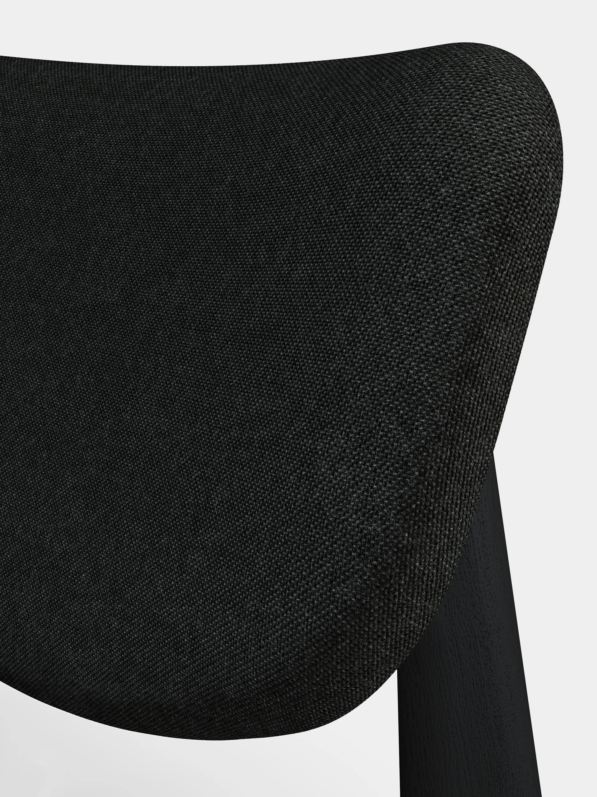 Slab lounge chair upholstered seat, Natural brushed oak-Hallingdal 0180 CMHR Tom Dixon