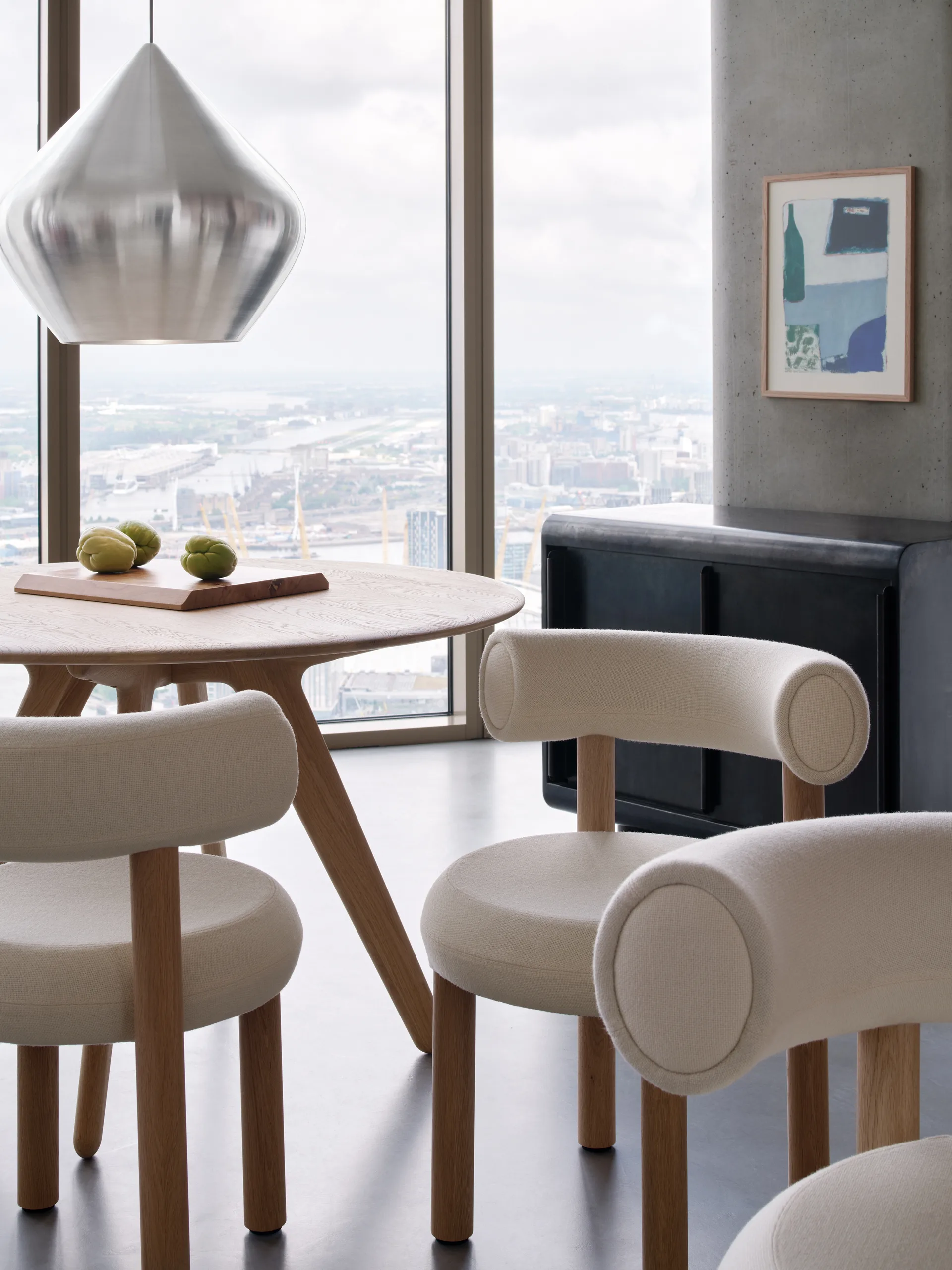 Slab round table large Ø120 cm, Natural Tom Dixon