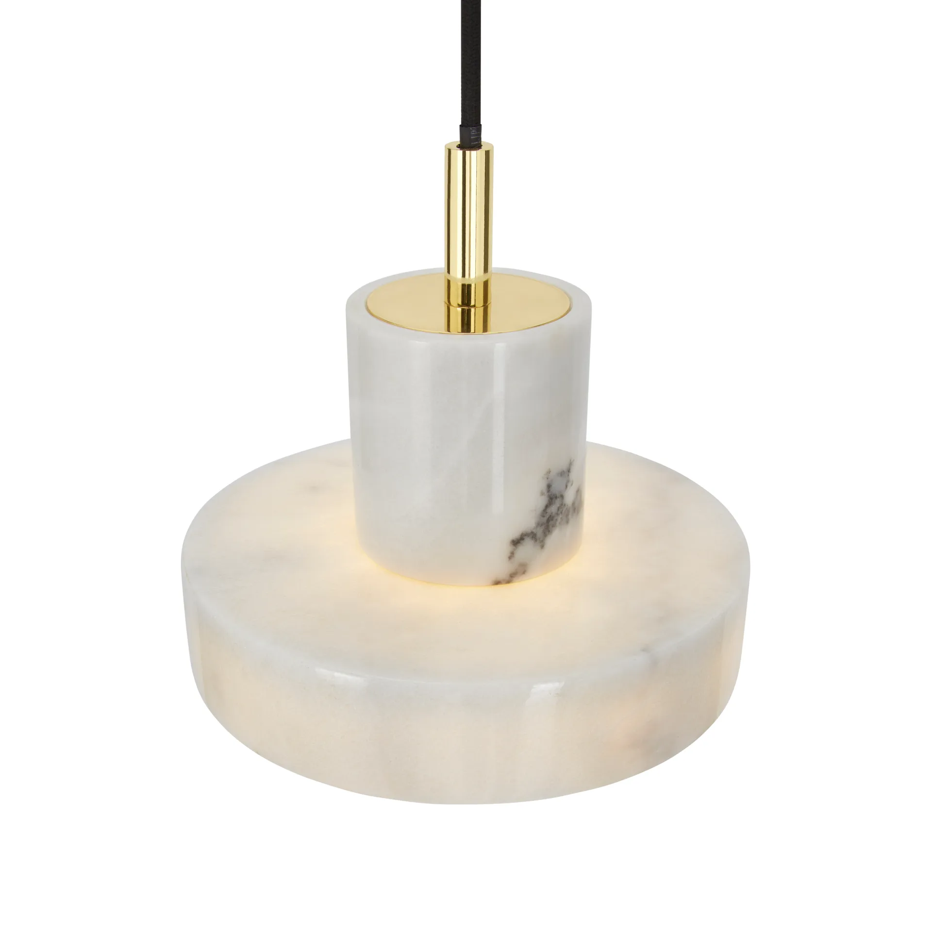 Stone pendant lamp, White marble Tom Dixon