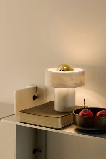 Stone Portable LED table lamp 19 cm - Marble - Tom Dixon