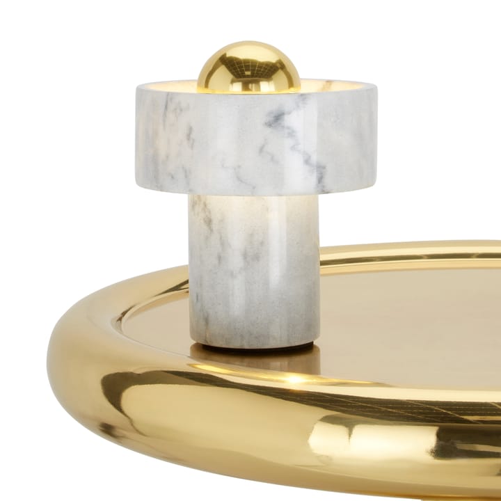 Stone table lamp - White marble - Tom Dixon