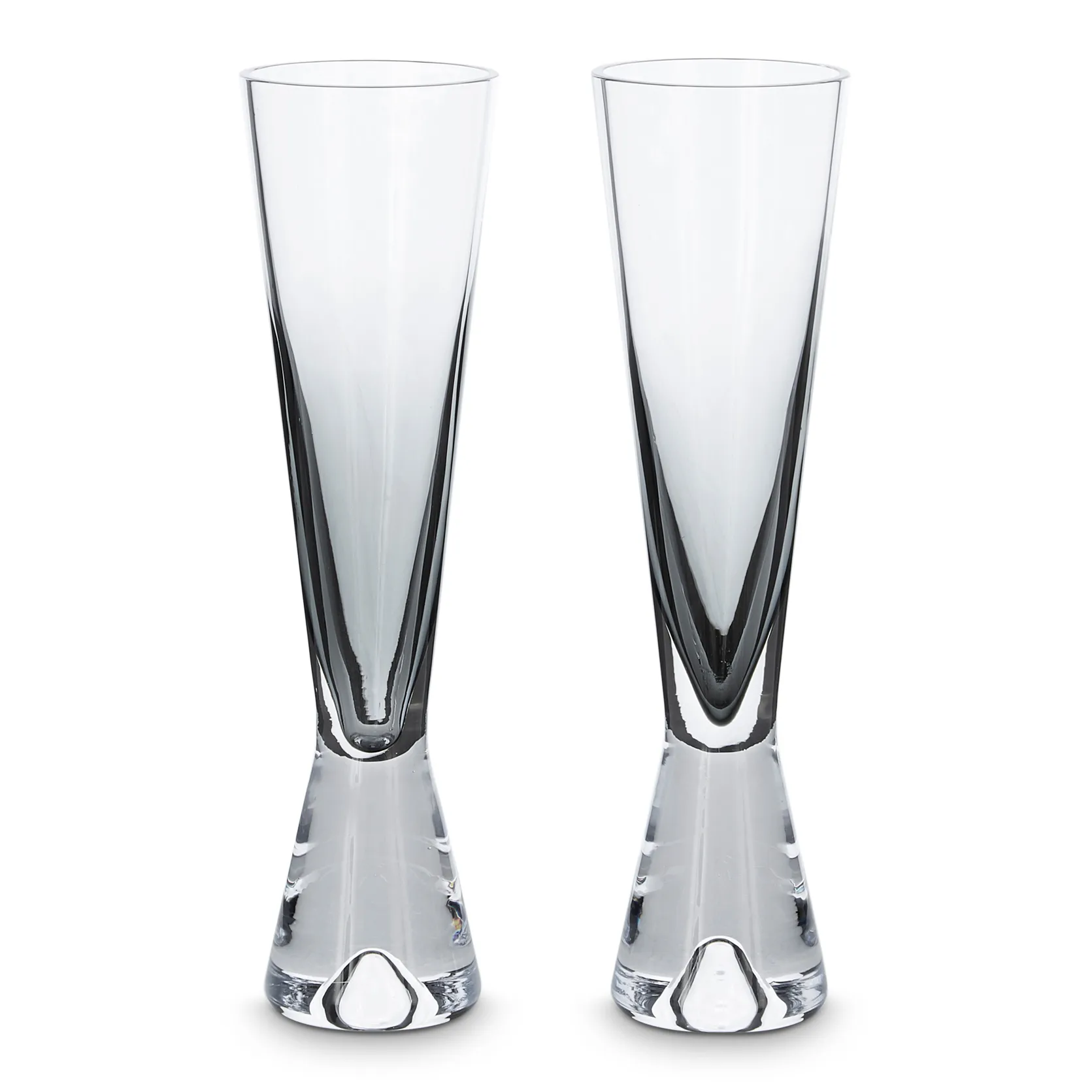 Tank champagne glass 2-pack, black Tom Dixon