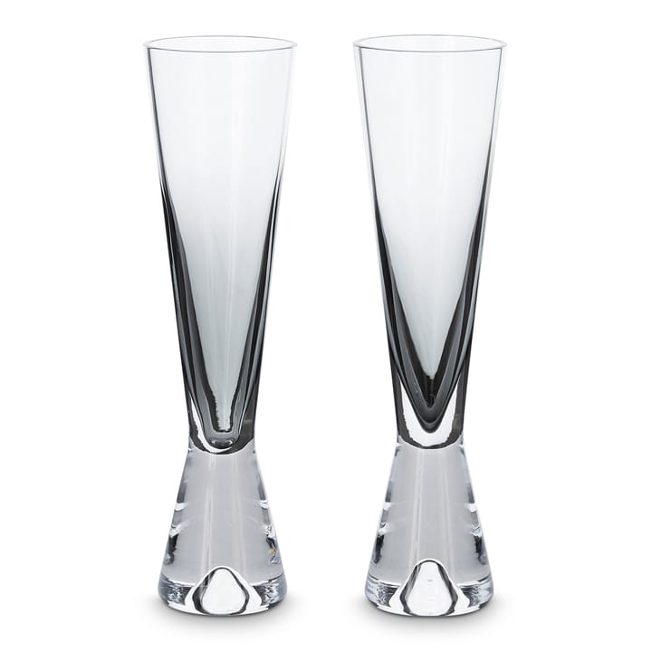 Tank champagne glass 2-pack - black - Tom Dixon