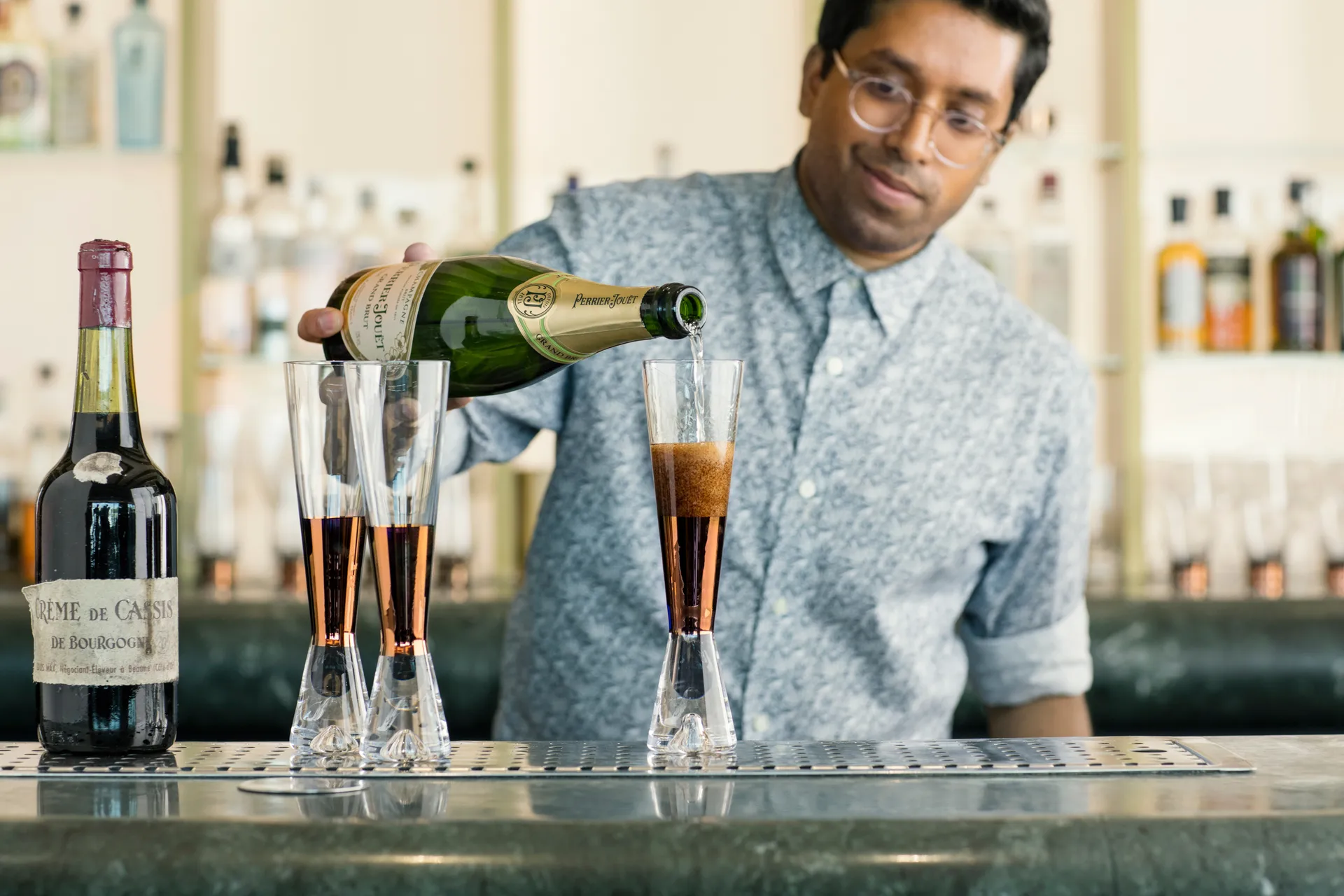 Tank champagne glass 2-pack, Copper Tom Dixon