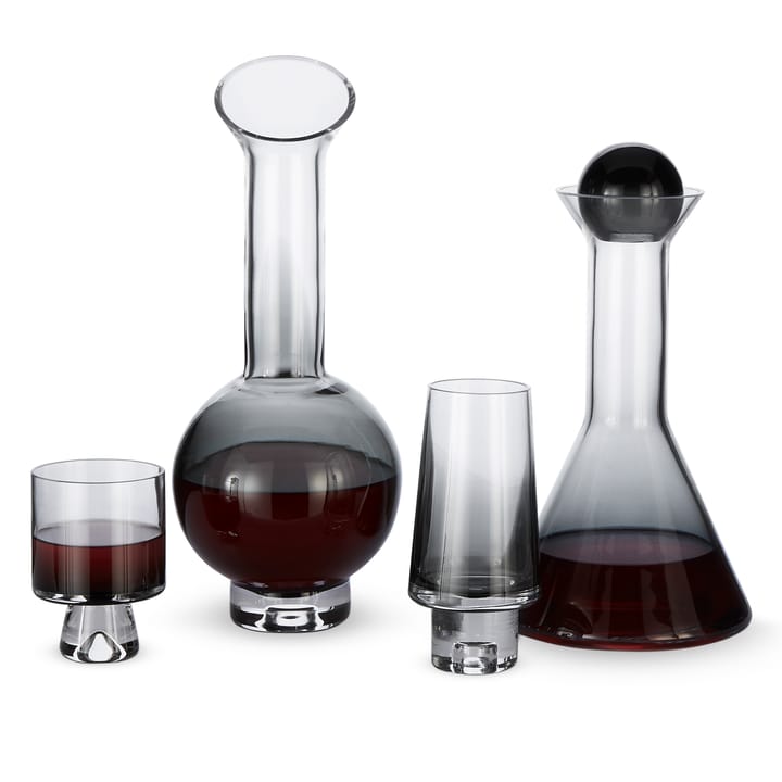 Tank drinking glass high 2-pack, black Tom Dixon