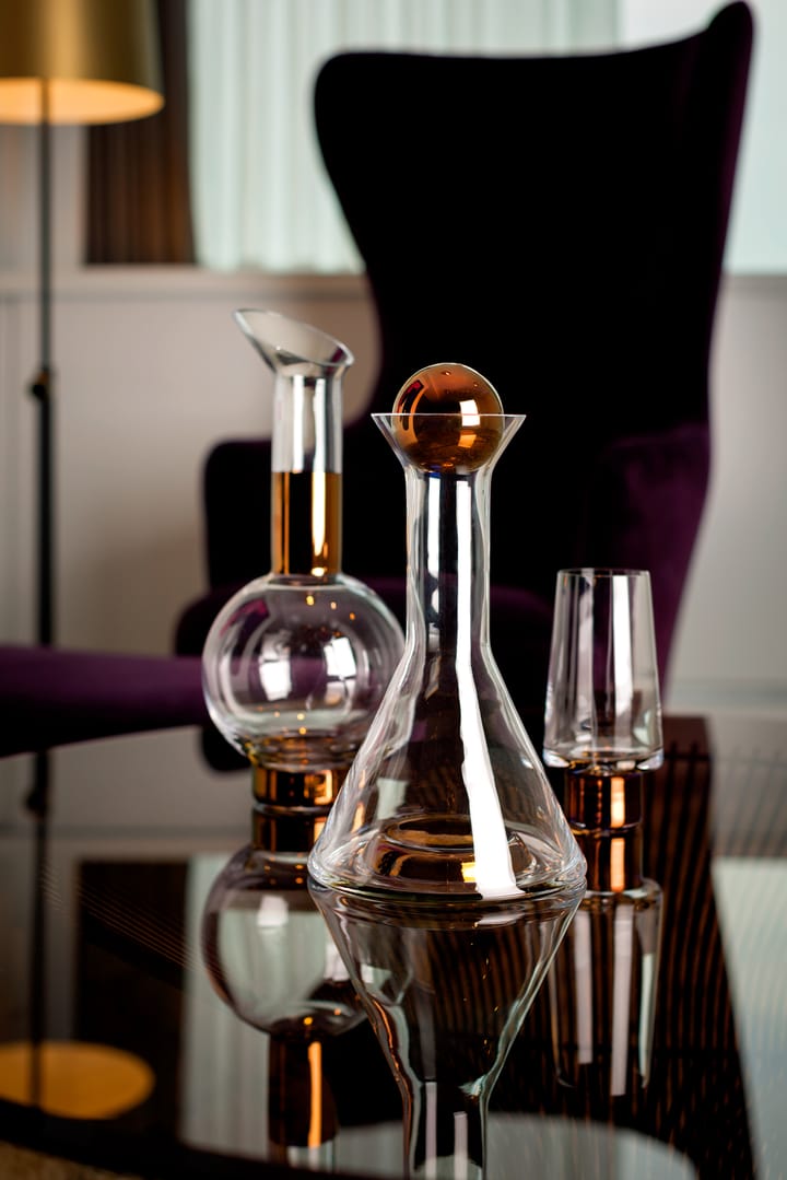 Tank High Ball drinking glass 38 cl 2-pack, Clear-copper Tom Dixon