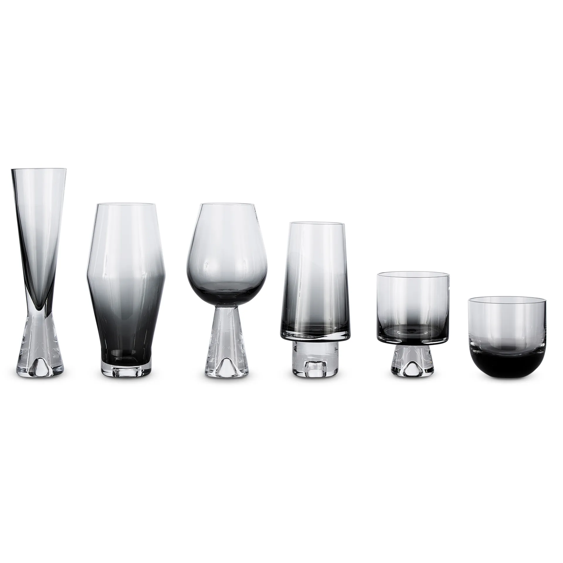 Tank wine glass 2-pack, black Tom Dixon