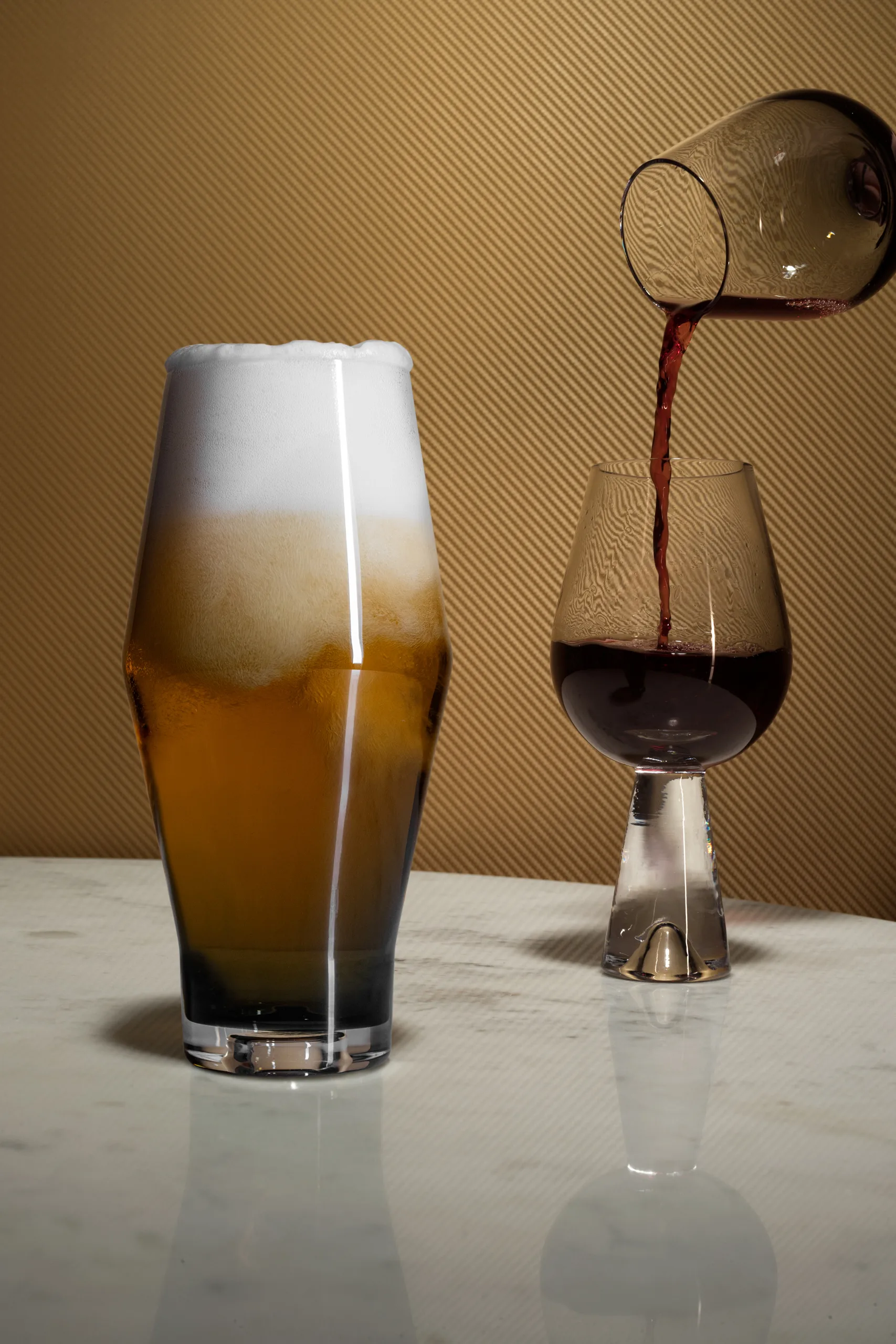 Tank wine glass 2-pack, black Tom Dixon