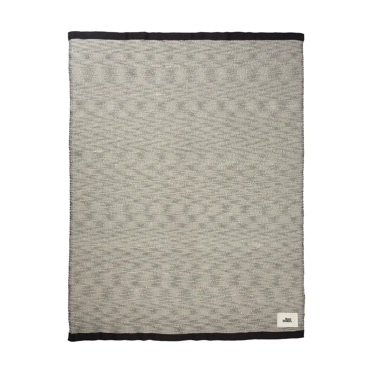 Tom Dixon Thread felt 140x180 cm Black & White | Scandinavian Design | Cotton blankets & throws | Black
