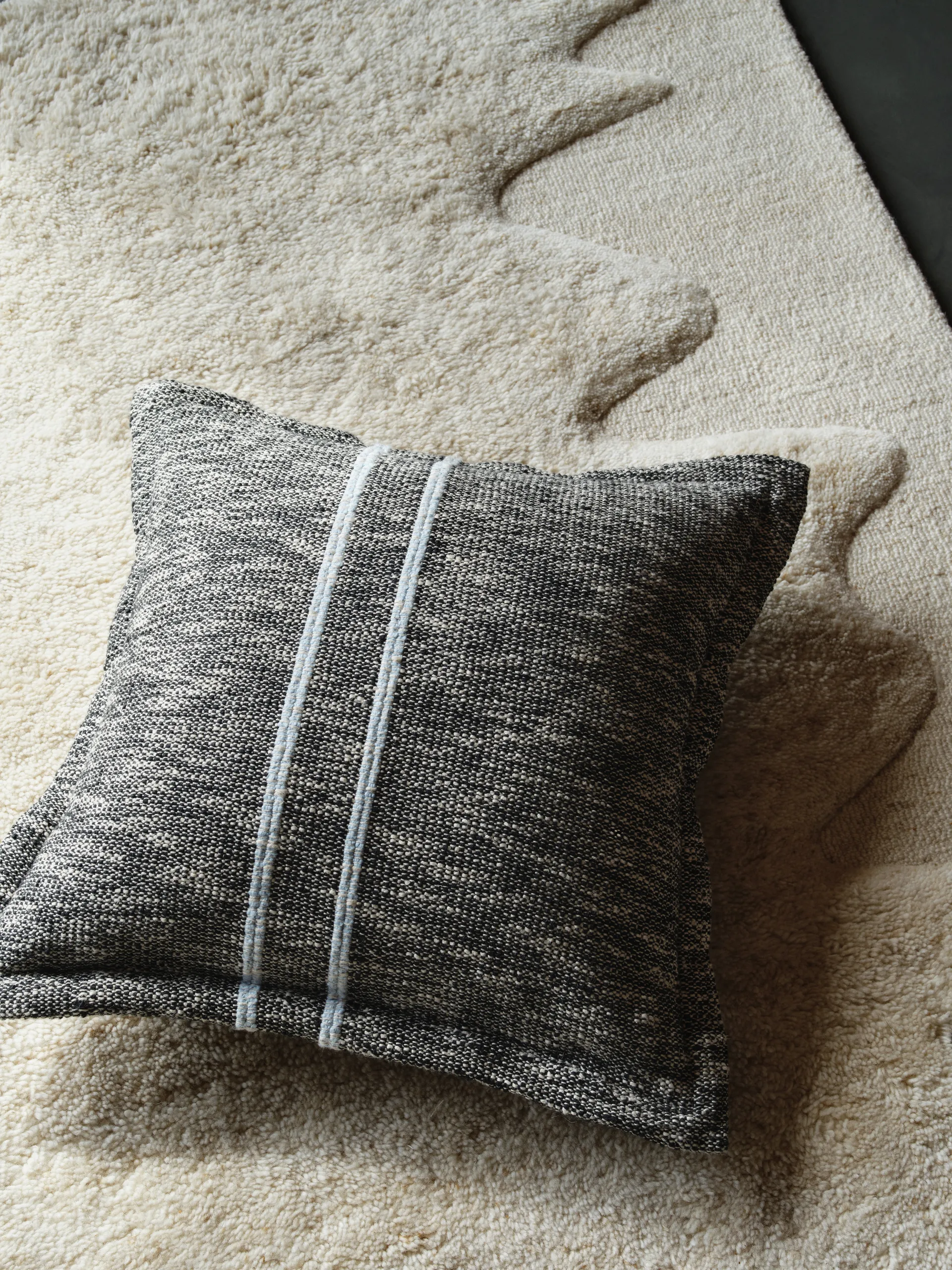 Track decorative cushion, Black, 56x56 cm Tom Dixon