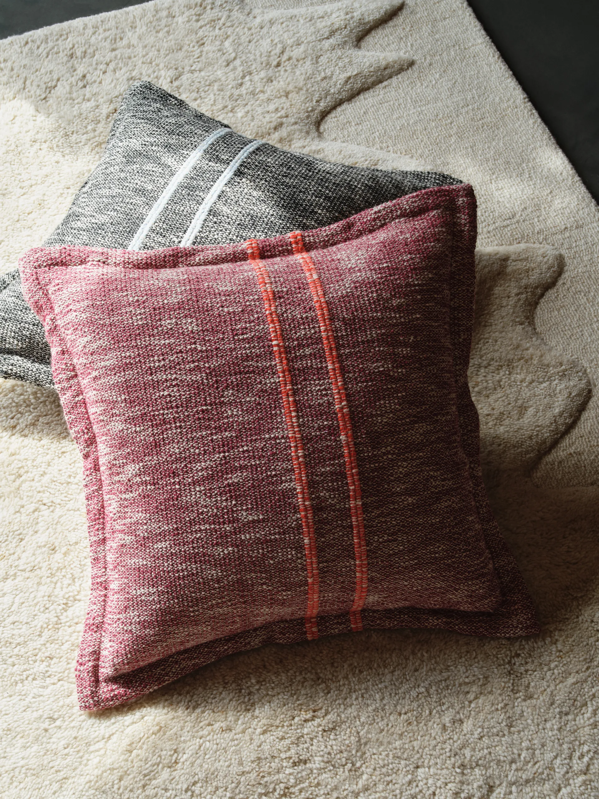 Track decorative cushion, Black, 56x56 cm Tom Dixon