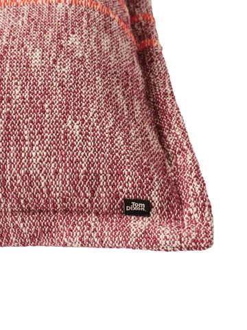 Track decorative cushion - Burgundy, 56x56 cm - Tom Dixon