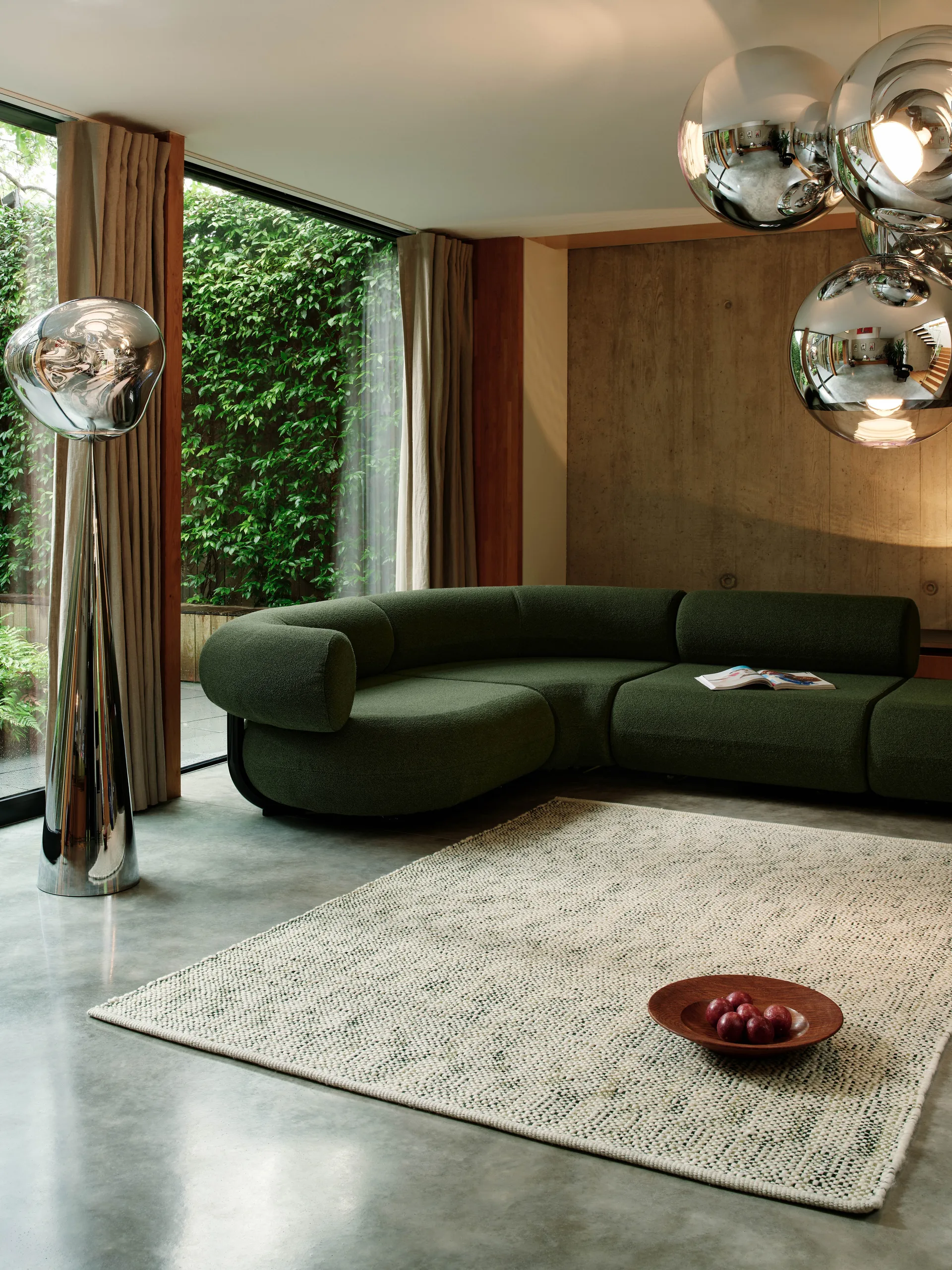 Tweed rug, Green 200x300 cm Tom Dixon