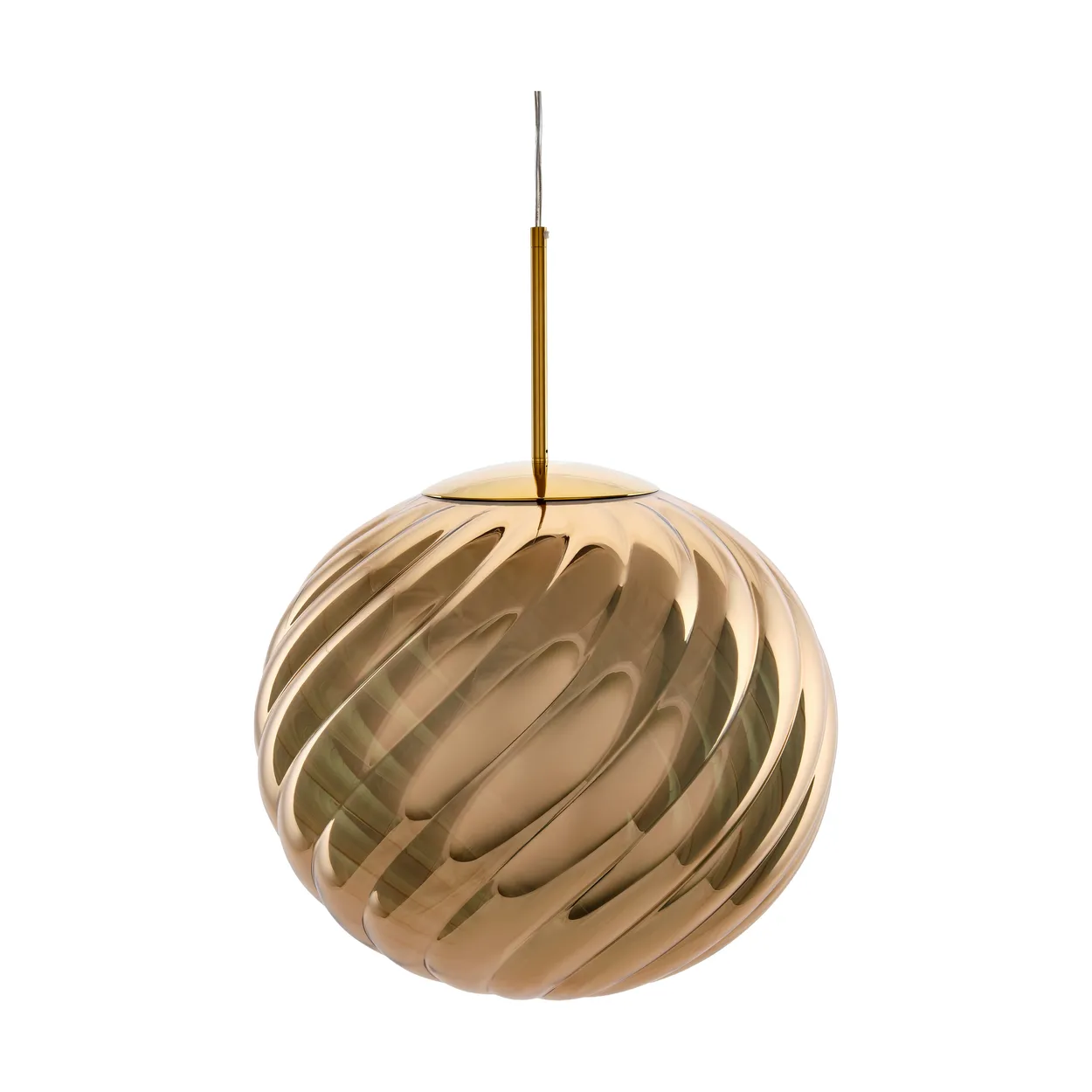 Tom Dixon Whirl pendant o45 cm Gold | Scandinavian Design | Pendant lamps | Gold-coloured