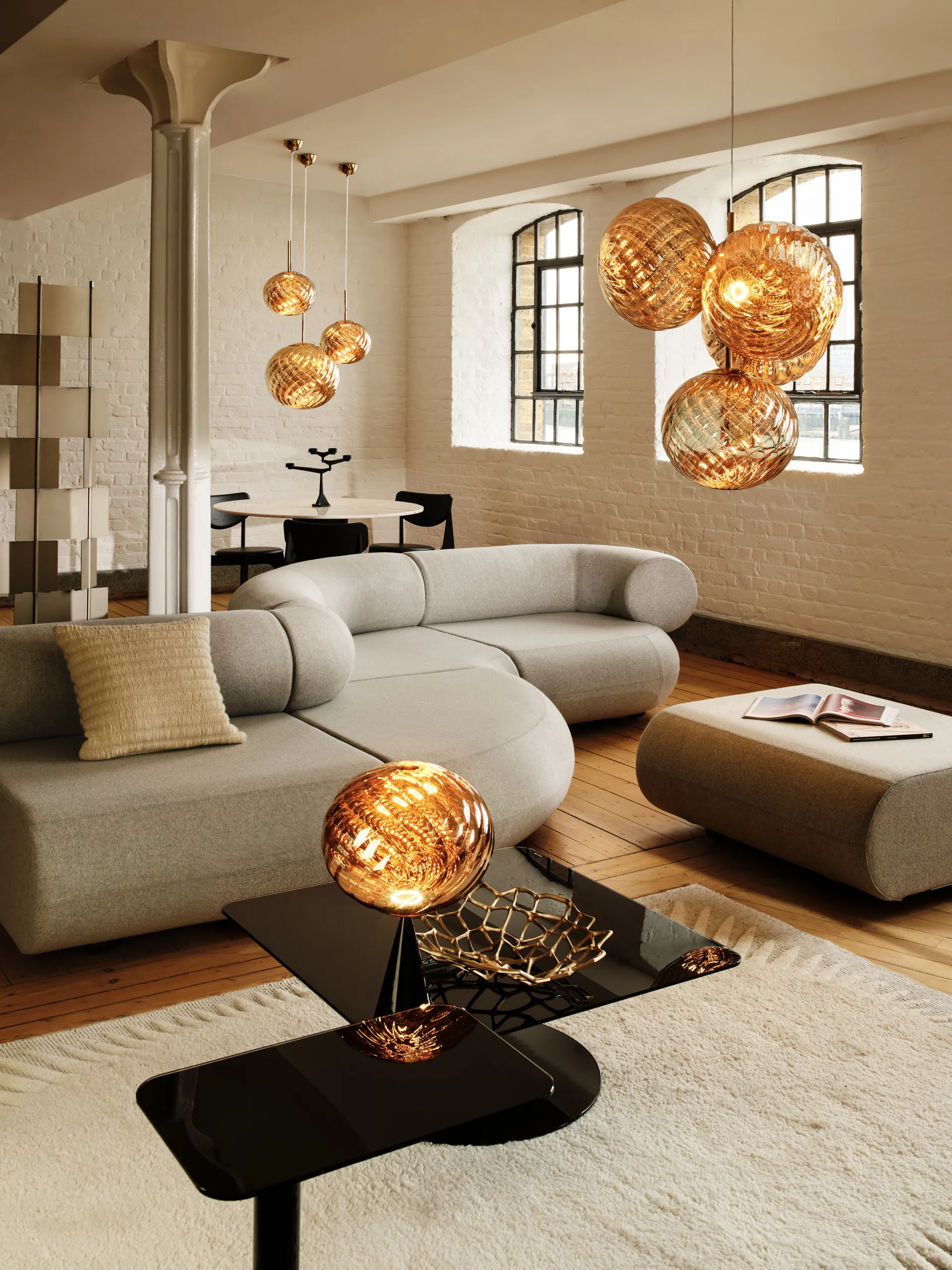 Whirl pendant Ø45 cm, Gold Tom Dixon